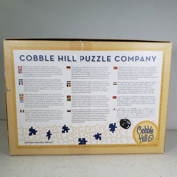 Cobble Hill 1000 piece Jigsaw Puzzle FUR BALL White Cat with Yarn Baskets - Picture 2 of 8